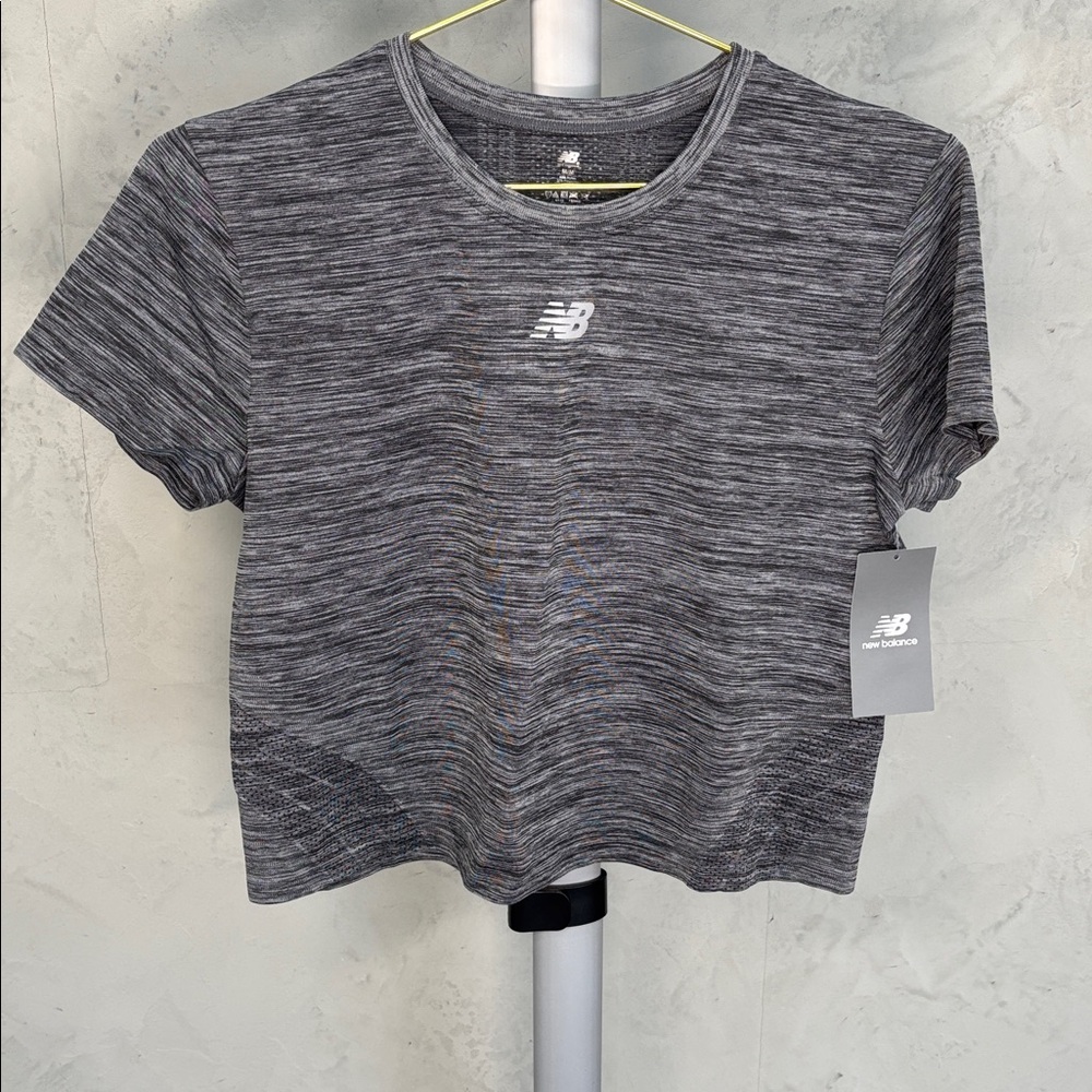 New Balance Heathered Black T-Shirt